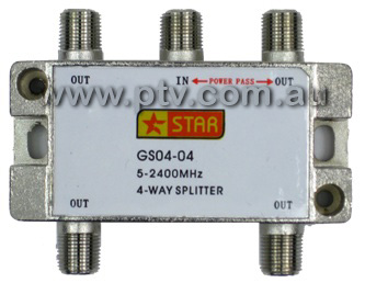 Star GS04-04 4 Way Splitter